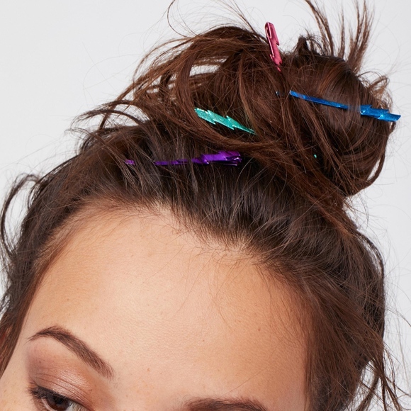 Free people lightning bolt hair clips - Picture 3 of 5
